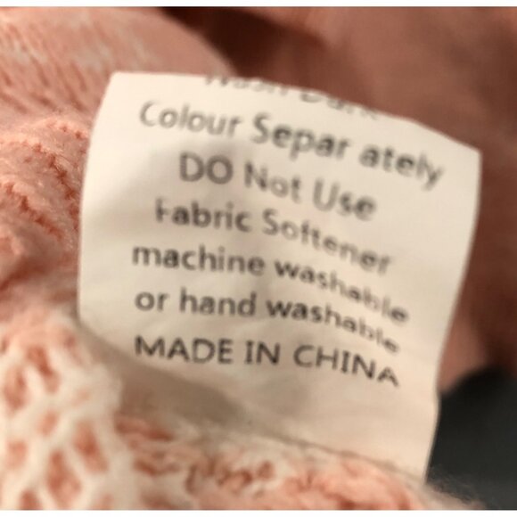 Christmas Sweater Size S Pink Cat Lady Black Snowflakes Cute Fun Oversized READ - Picture 8 of 8